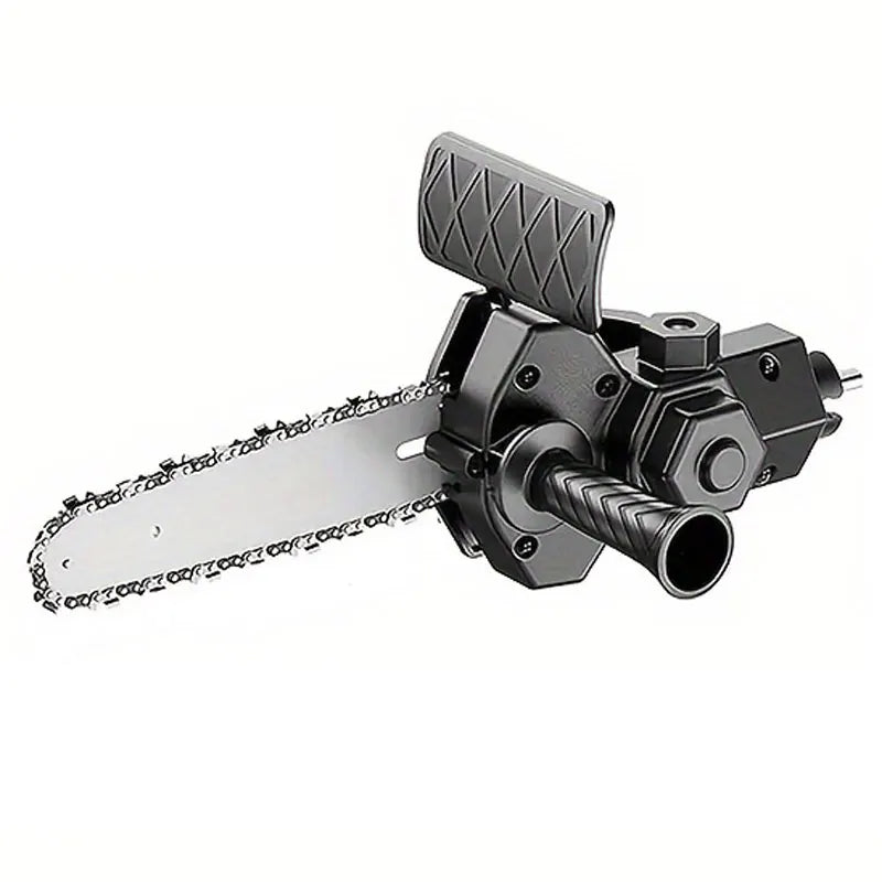 4/6“Mini Chainsaw Drill Conversion Electric Handheld Lawn Garden Saw Woodworking Log Cutting Home Use Portable Power Tool