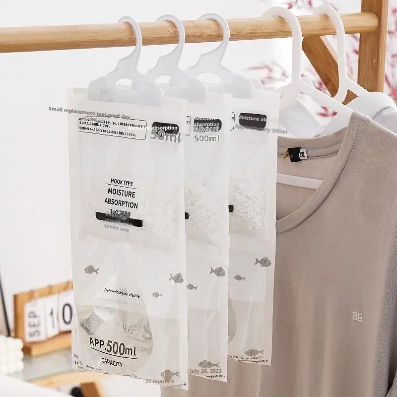 Hanging Moisture Absorber Bags for Wardrobes, 50 g - 5 or 10 Pack - view 6