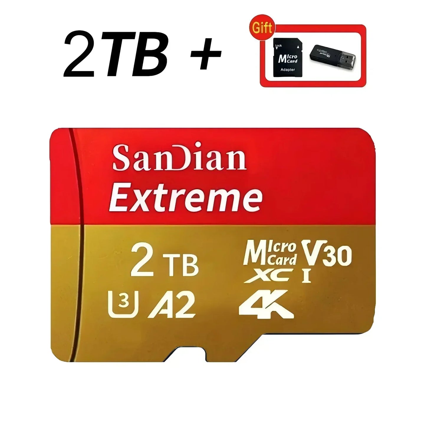 High Speed Micro TF SD Card 128GB 256GB Class10 U3 V30 Up to 100MB/s for Camera Drone Driving Recorder Waterproof Memory Card