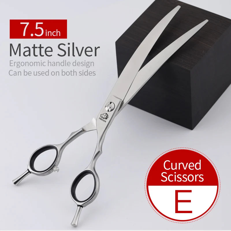 440C Steel Curved Dog Grooming Shears - 7 to 8 Inch – photo 5