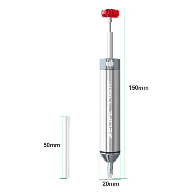 RELIFE RL-084 Pro Strong Suction Aluminum Alloy Desoldering Sucker Powerful Vacuum Suction for PCB Soldering Removal & Repair