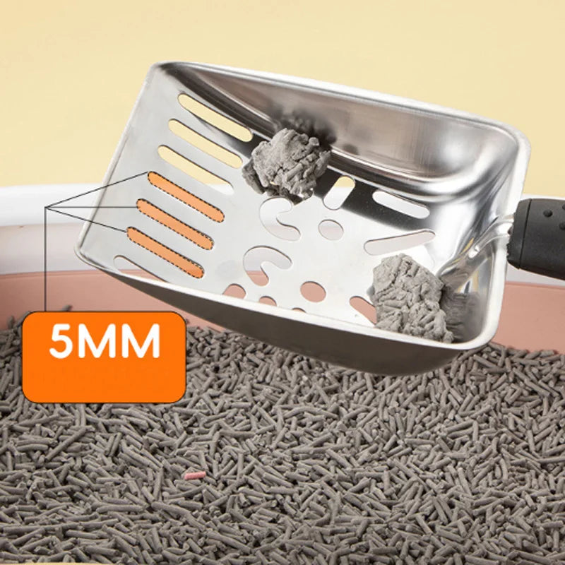 Stainless Steel Cat Litter Scoop - Washable Kitten Litter Shovel – photo 3