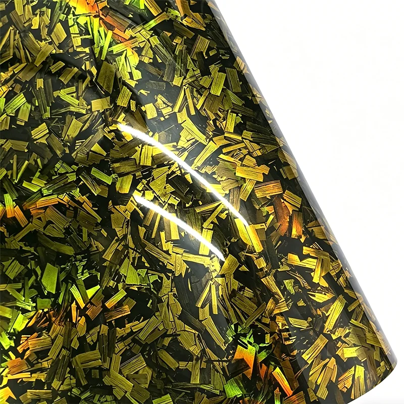 PET Forged Carbon Fiber Vinyl Wrap Film Self Adhesive Car Stickers Waterproof Auto Motorcycle Decoration Car Accessories