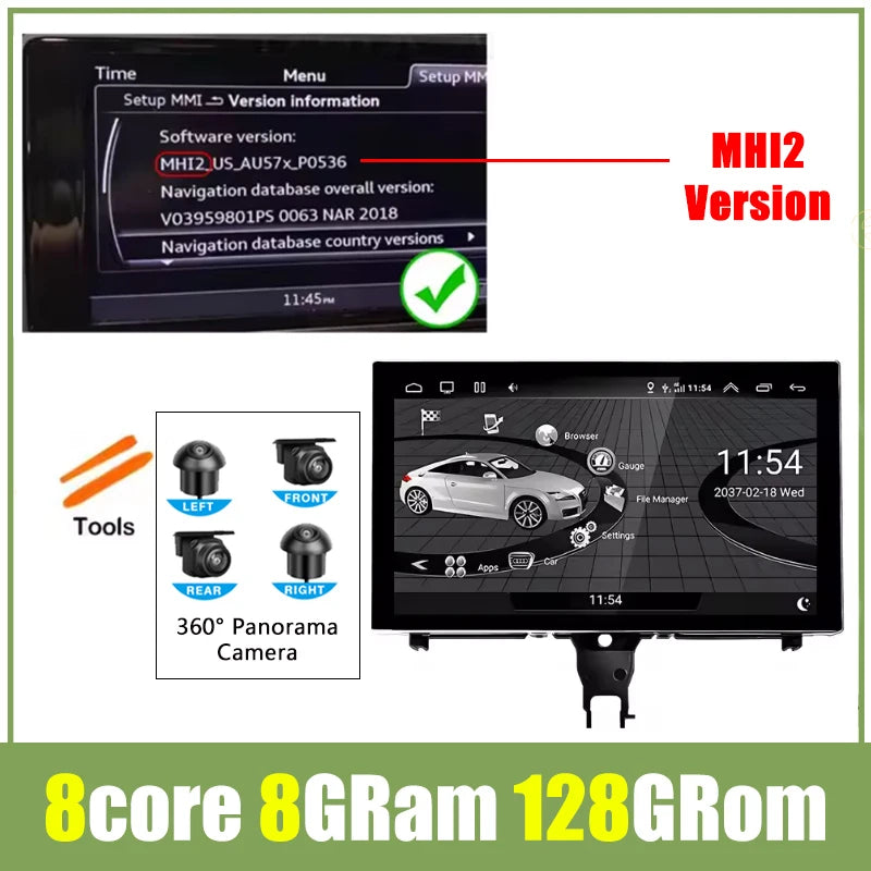 9" Android Car Stereo for Audi A6 C7 & A7 (2012–2018) — CarPlay, Android Auto, GPS, Bluetooth, WiFi