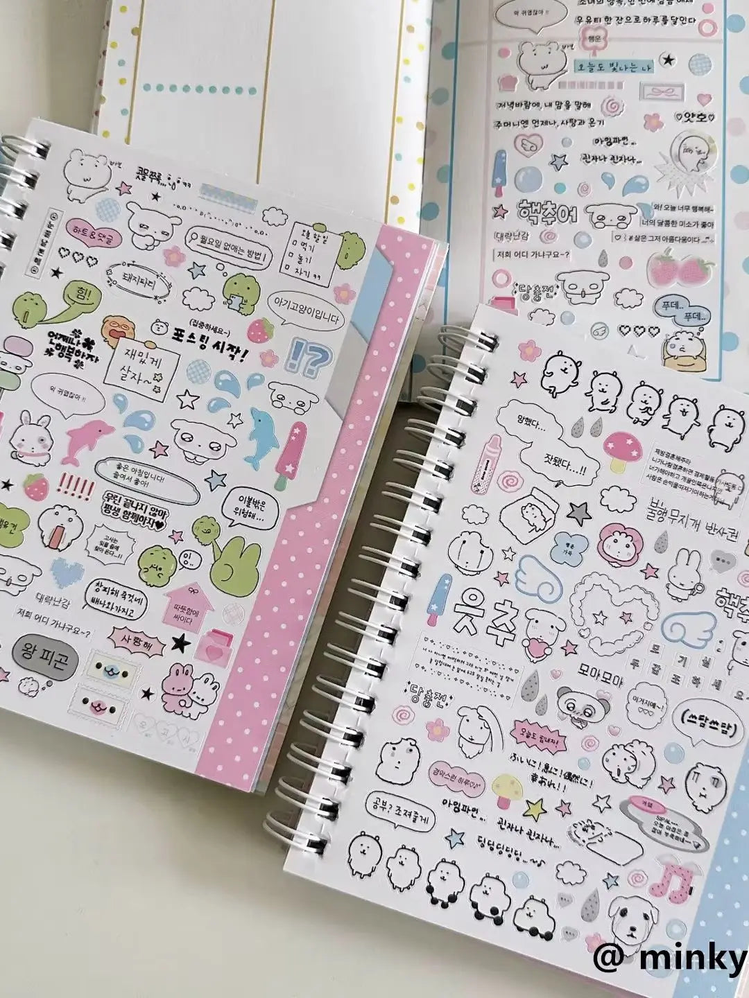 Kawaii 32 Sheets Kpop Stickers Book Decorative Journal Material Kids Gift School Stationery