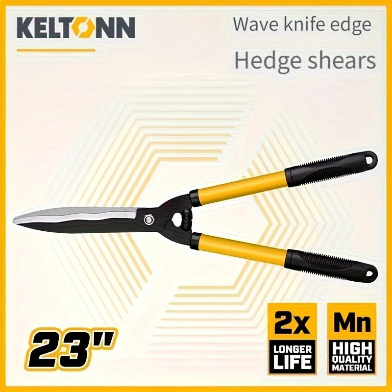 Ergonomic Long-Nose Garden Shears - Alloy Steel Blade, Contemporary Style, No Battery Needed - Perfect for Home Improvement