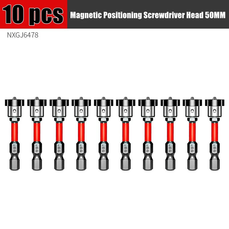 Magnetic Positioning Screwdriver Bits Drywall Screw Bit 50mm Gypsum Board Plasterboard Screws Locating Batch Head Drilling Tools