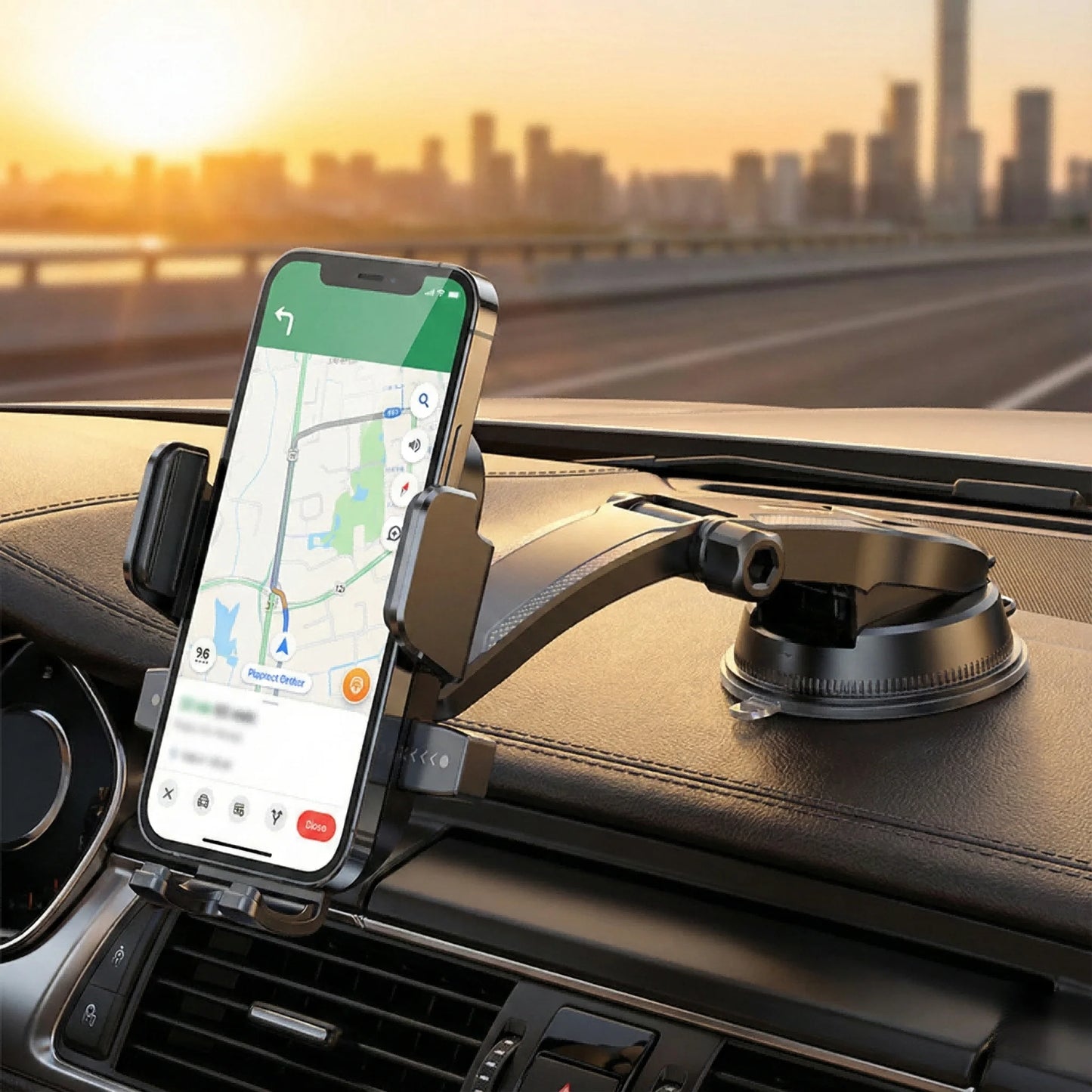 Multi-Scenario Car Phone Mount - Adjustable Suction Cup Holder for Safe Navigation