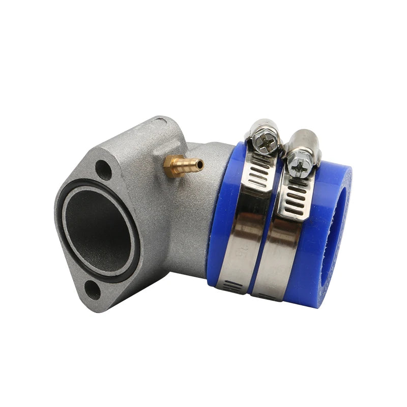 27mm Aluminum Racing Intake Manifold Boot for GY6 125cc - 250cc 4-Stroke QMJ QMI 152/157 Moped Engines Scooter ATV and Go Kart