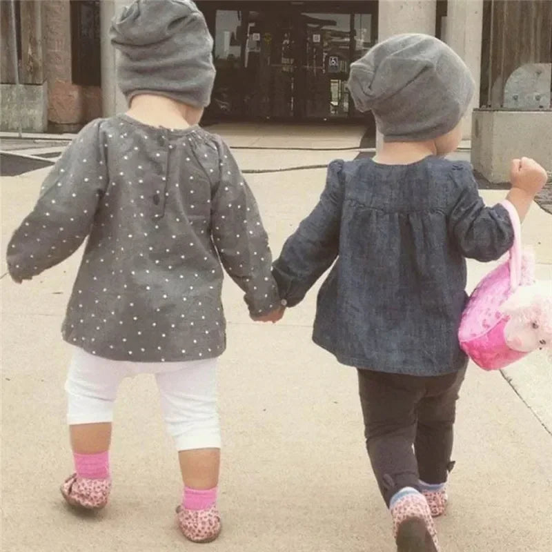 Kids Solid Knit Beanie 0-4 Years - Windproof Hip Hop Cap - photo 4