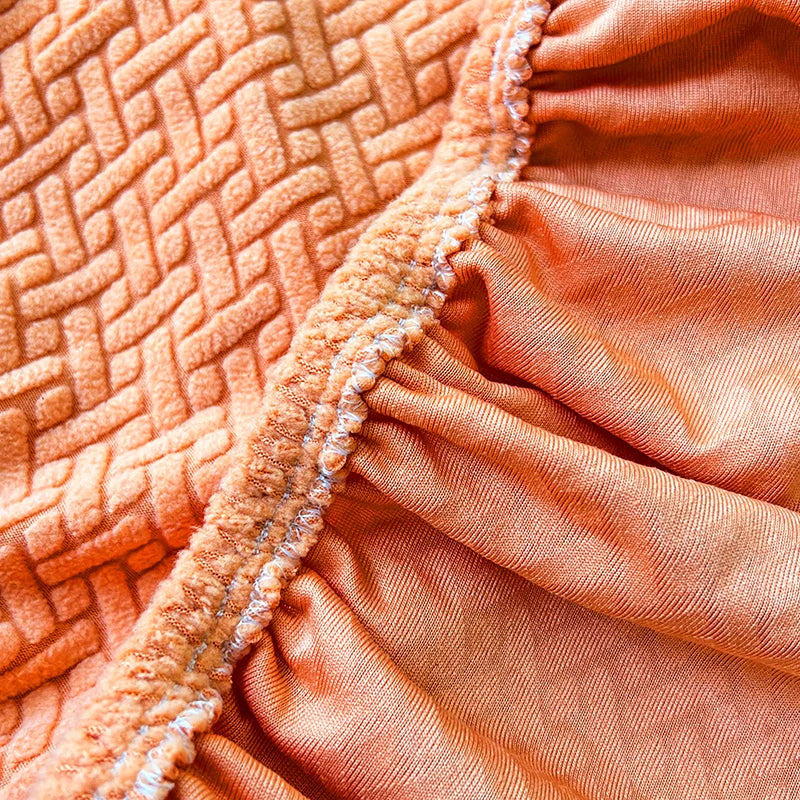 1pc Jacquard Sofa Slipcover Twill Pattern Elastic Sofa Covers Furniture Protector for Bedroom Office Living Room Home Decor