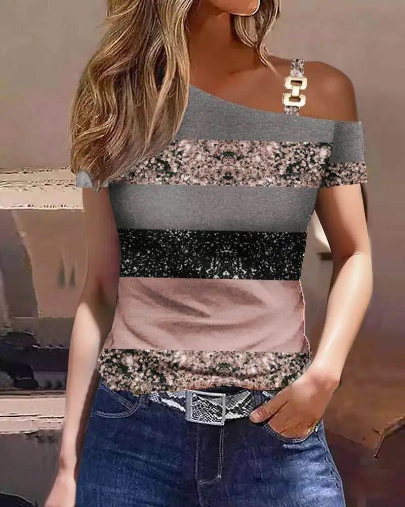 Ruffle-Sleeve Blouse – Elegant Solid O-Neck Summer Top