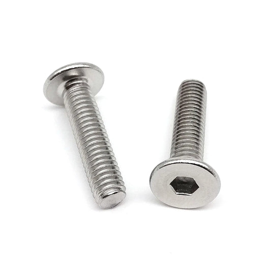 Ultra-Thin 304 Stainless Steel Wafer Head Hex Socket Screws M1.6-M8 - photo 5