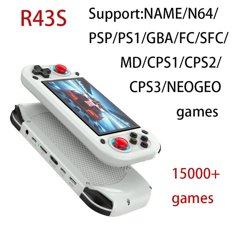 FUNKIDDY R43S Retro Handheld Video Game Console Open Source Linux System 4.3Inch IPS Screen Portable Pocket Video Gaming Player