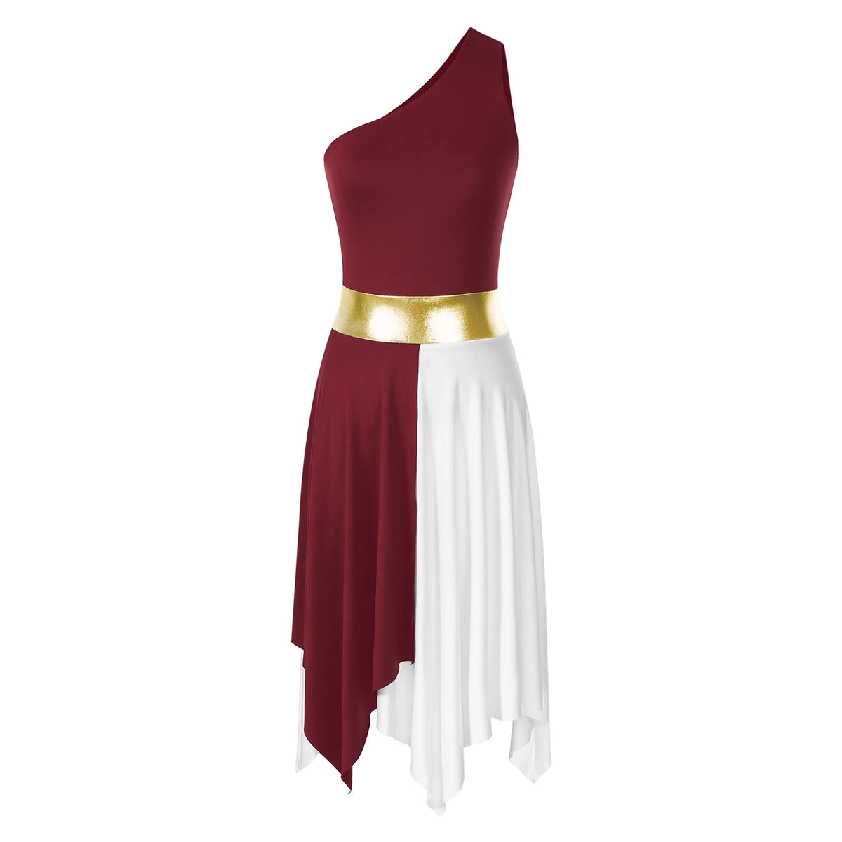 Women's praise dance long dress with split
