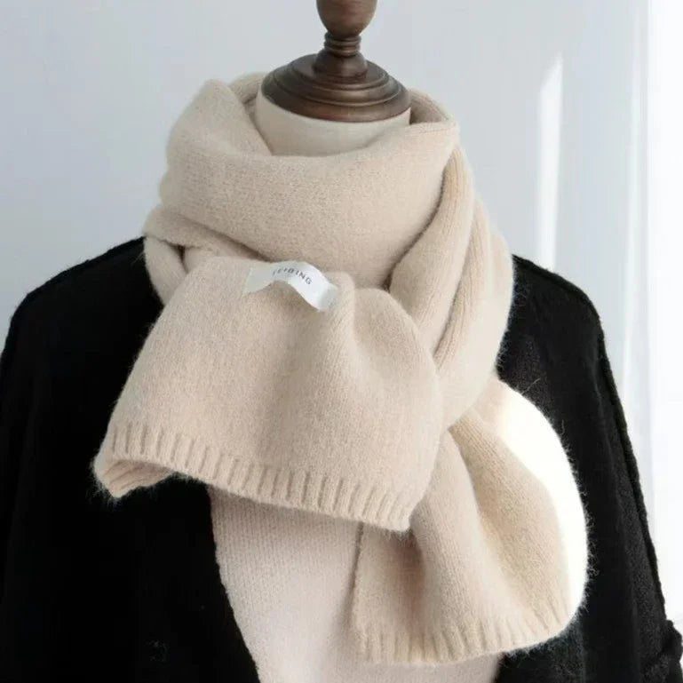 Unisex Solid Knit Scarf - Warm Windproof Neck Wrap - photo 9