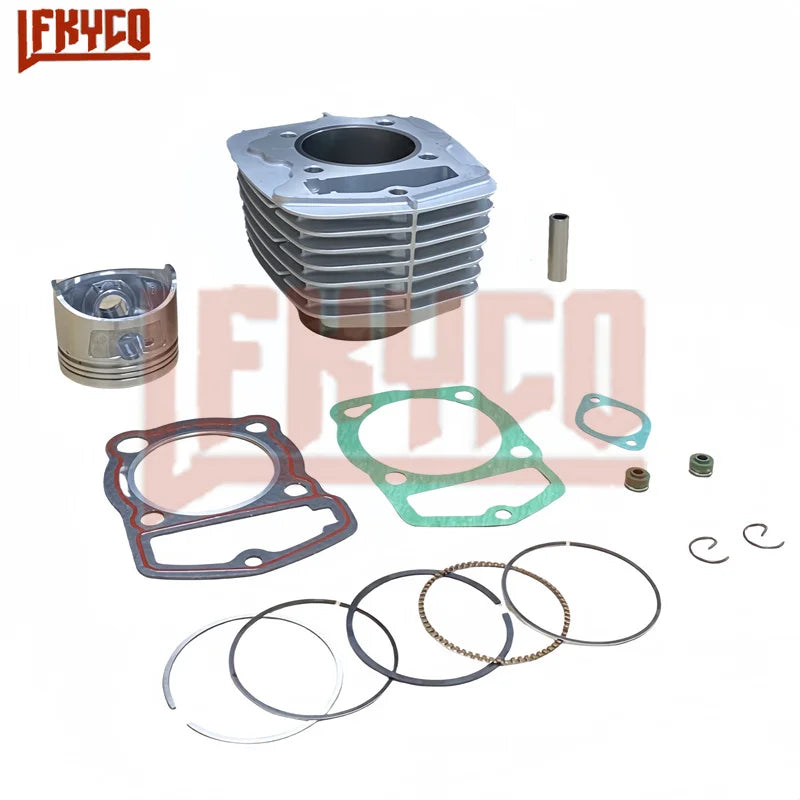 Motorcycle 63mm Bore Engine Cylinder Piston Ring Tool Sleeve Kit Motor for Honda XL185 185CC Motoblock ATV Equipment Accessories