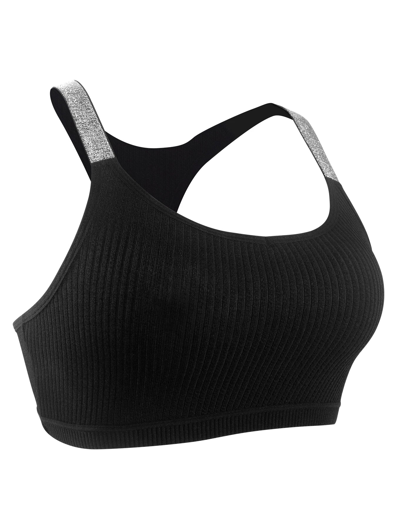 Sexy Sports Bras Fitness Women Underwear Yoga Crop Tank Top Ribbed Backless Lingerie Bras Comfortable Push Up Bralette Chic Vest