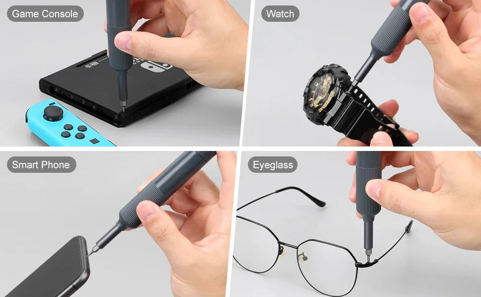 27 in 1 Precision Screwdriver Set  Magnetic Bits Pen Style Manual Repair Tools Kit for Eyeglass Watch PC Jewelers Laptop iPhone