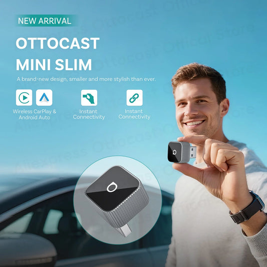 Wireless CarPlay & Android Auto Adapter, Compatible with VW Toyota Hyundai Kia Chevrolet