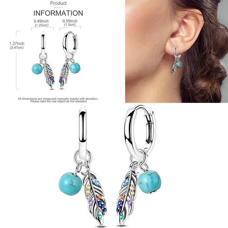 Sparkling Gold Woman Hoop Earrings 925 Sterling Silver Butterfly Colored Zirconium Earrings for Women Jewelry Anniversary Gift