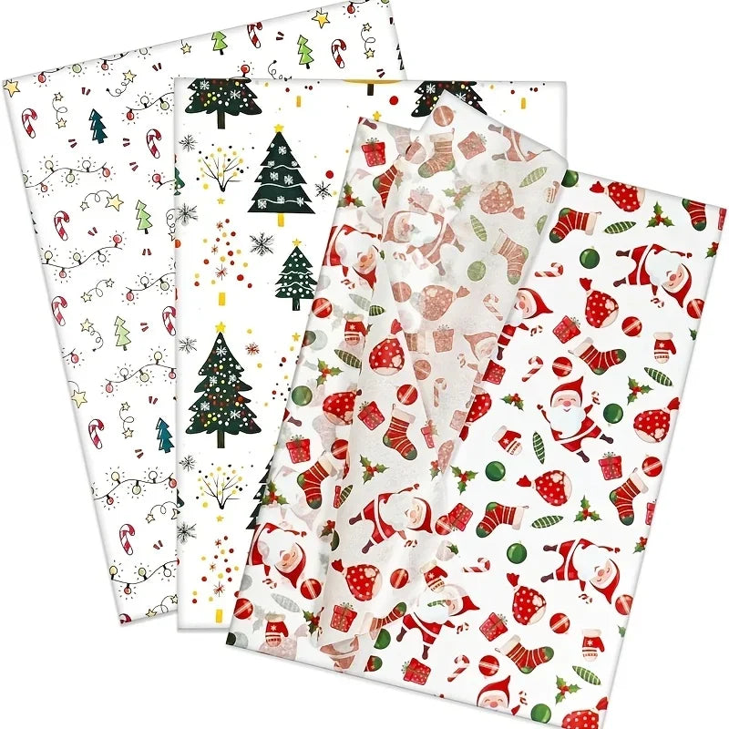 30 Sheets Gift Wrapping Paper/Suitable for Christmas Decor/Gift Bags/Birthdays/Wedding Party Decoration/Box and Basket Filling