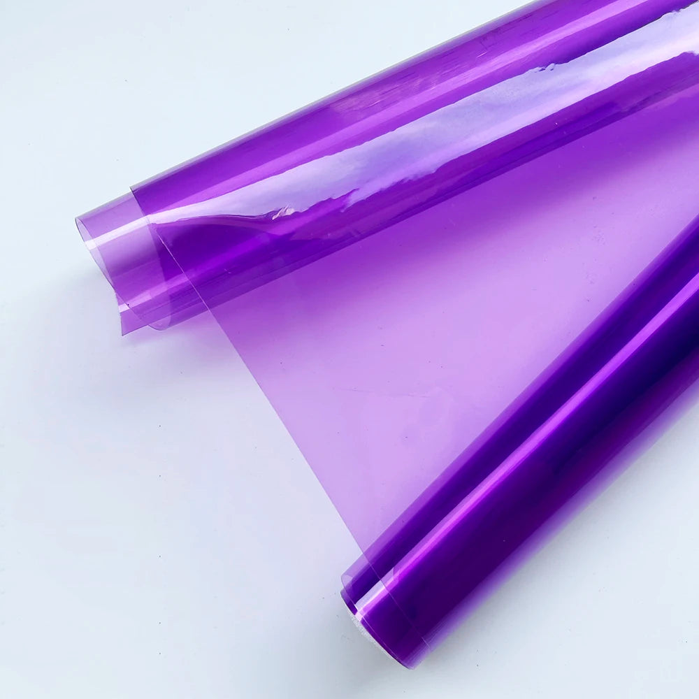 Car Transparent Light Purple Protector Film 30cmx200cm Tint Headlight Taillight Wrap Cover Sticker for Motorcycle Car Accessorie