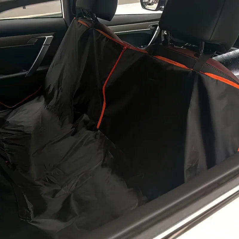 Foldable Waterproof Pet Car Seat Cover with Safety Straps – photo 4