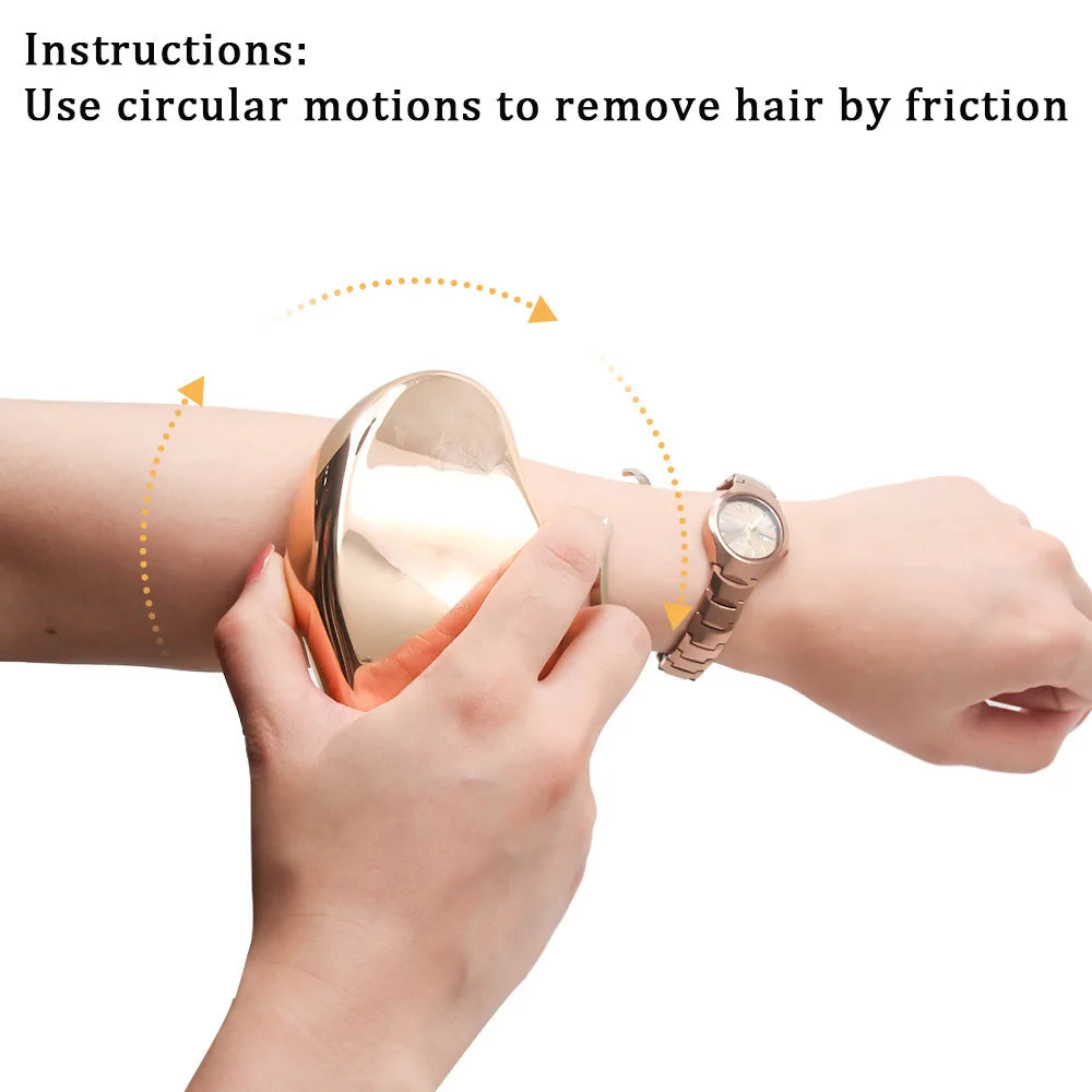 Nano Crystal Painless and Easy Hair Remover Washable Reusable Hair Removal Tools Glass Foot Scrubber Foot Plate File Skin Care