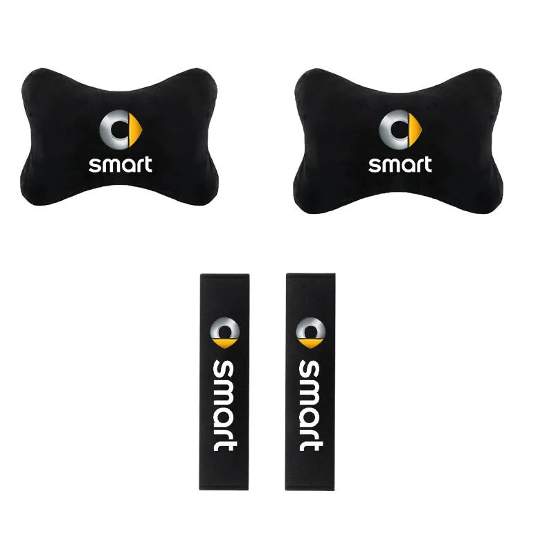 For Smart Fortwo Forfour 453 451 450 Car Headrest Neck Support Seat Soft Neck Pillow Auto Accessories