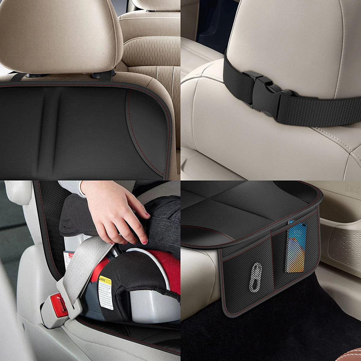 Universal Car Seat Protector - For Kids & Pets, With Pockets – photo 4
