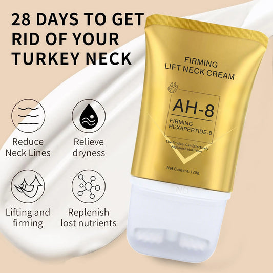 Firming Neck Cream with Massage Roller – Lift & Tighten Turkey Neck in 28 Days