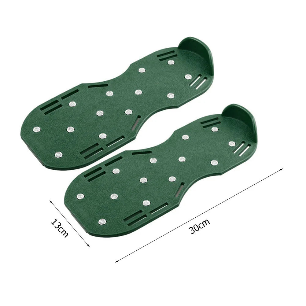 Garden Nail Shoes Grass Loose Soil Cultivator Spikes Grass Shoes Epoxy Yard Grass Cultivator Lawn Aerator Sandals Gardening Tool