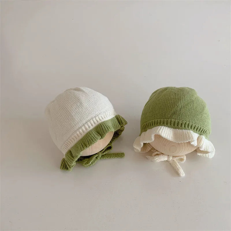 Baby Girl Knitted Ear Flap Hat - Warm Winter Bonnet, 0-2 Years - photo 3