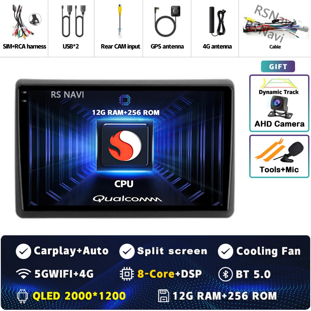 Android Car Stereo for Renault Master (2019–2022) — Wireless CarPlay, Android Auto, GPS, 360° Camera Ready