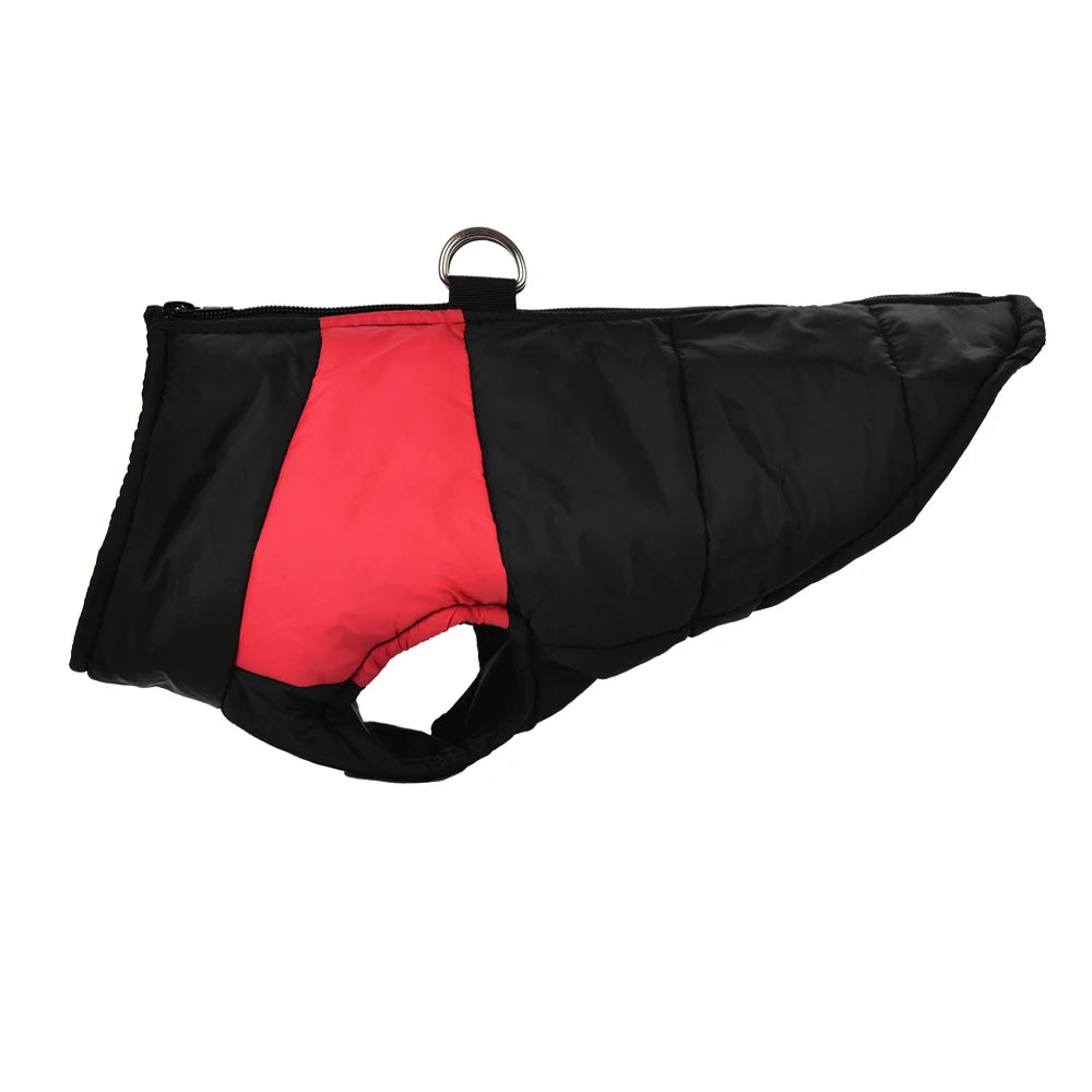 Warm Winter Dog Jacket For Winter Padded Pet Vest Coat For Small Large Dogs Waterproof Pets Clothes With D-ring Golden Retriever