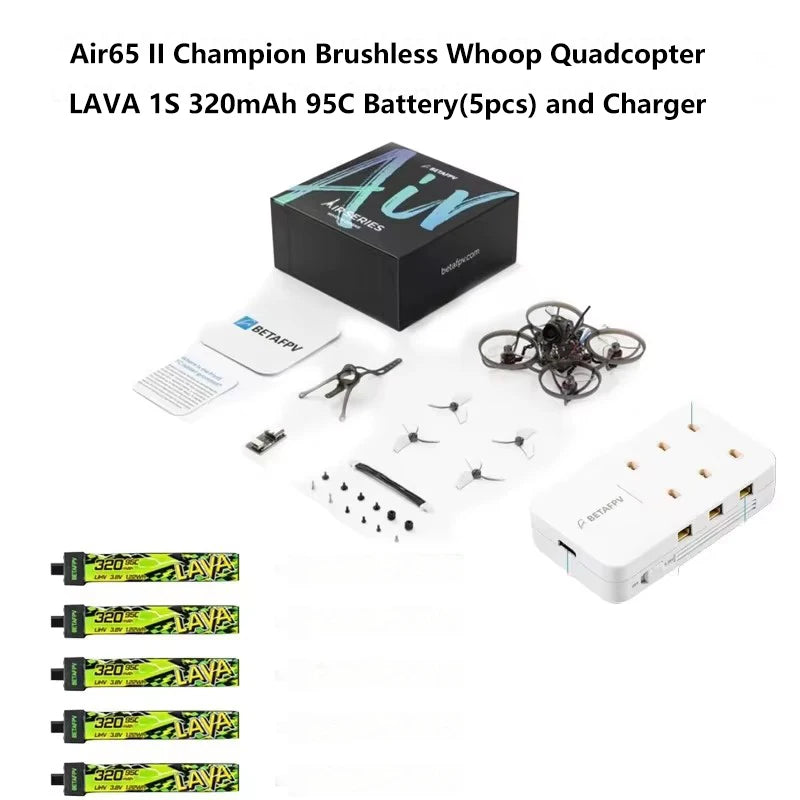 BETAFPV Air65 II Matrix FC 5in1 V2 Brushless Whoop Quadcopter For LAVA 1S II 320mAh Battery/Champion/Racing/Freestyle Drone NEW