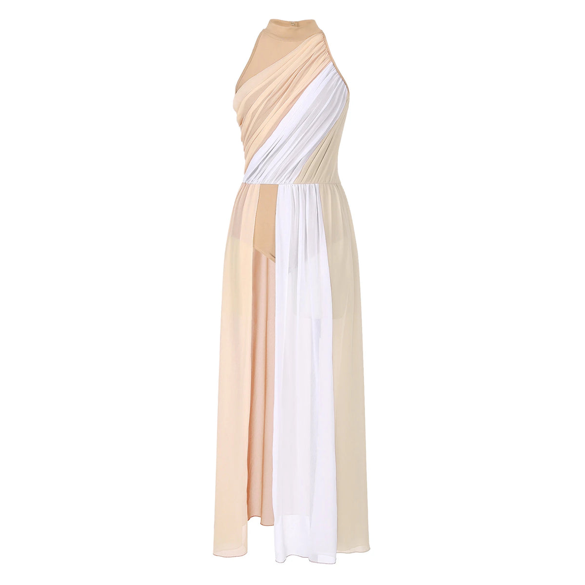 Women's praise dance long dress with split