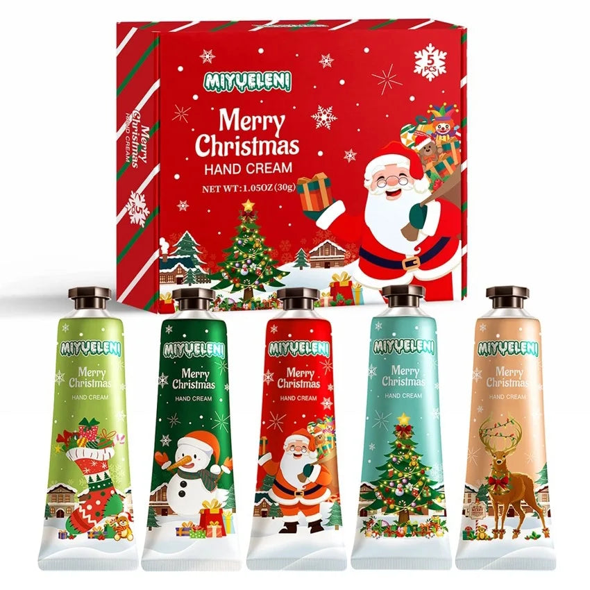 Christmas Hand Cream Gift Set Christmas Limited Edition Gift Box Lasting Fruit Scent Moisturizing Hydrating Exquisite Hand Cream