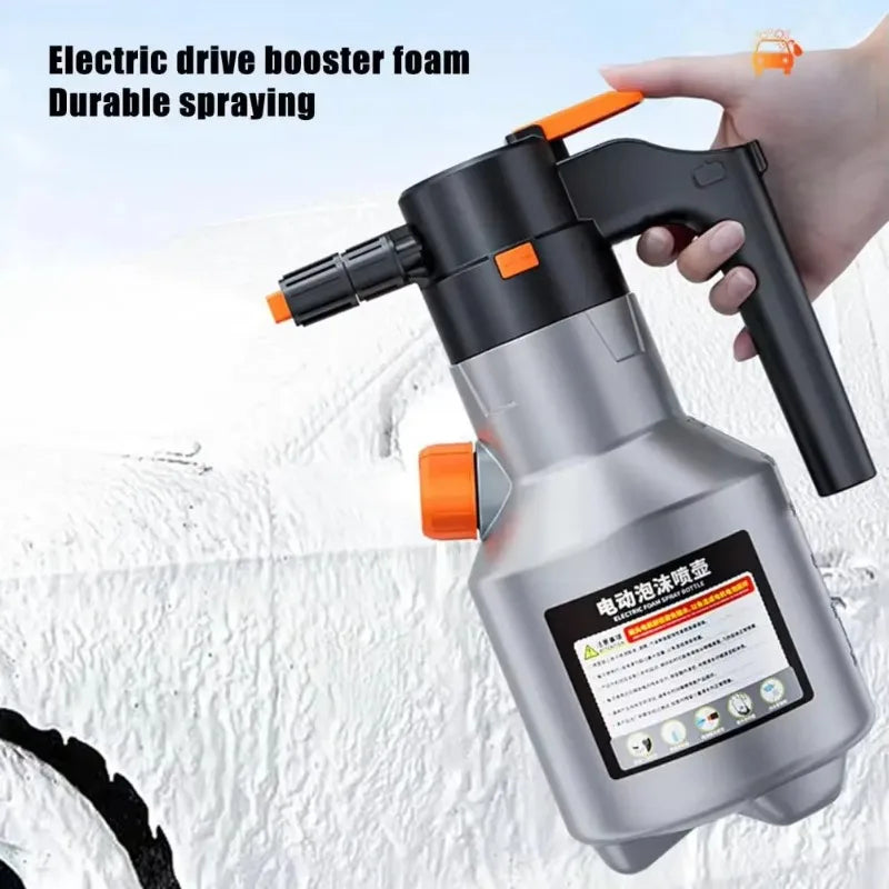 2L Handheld Electric Foam Sprayer Hand Pump Foam Sprayer Snow Foam Cannon Motorized Car Wash Sprayer for Car Wash Home Cleaning