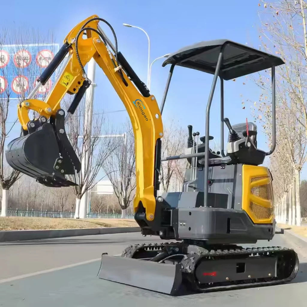 Mini Excavator 1.5 Ton 1.8 Ton Customized Free Shipping Multi-function Mini Bagger Digger Small Crawler Farm Excavators Garden