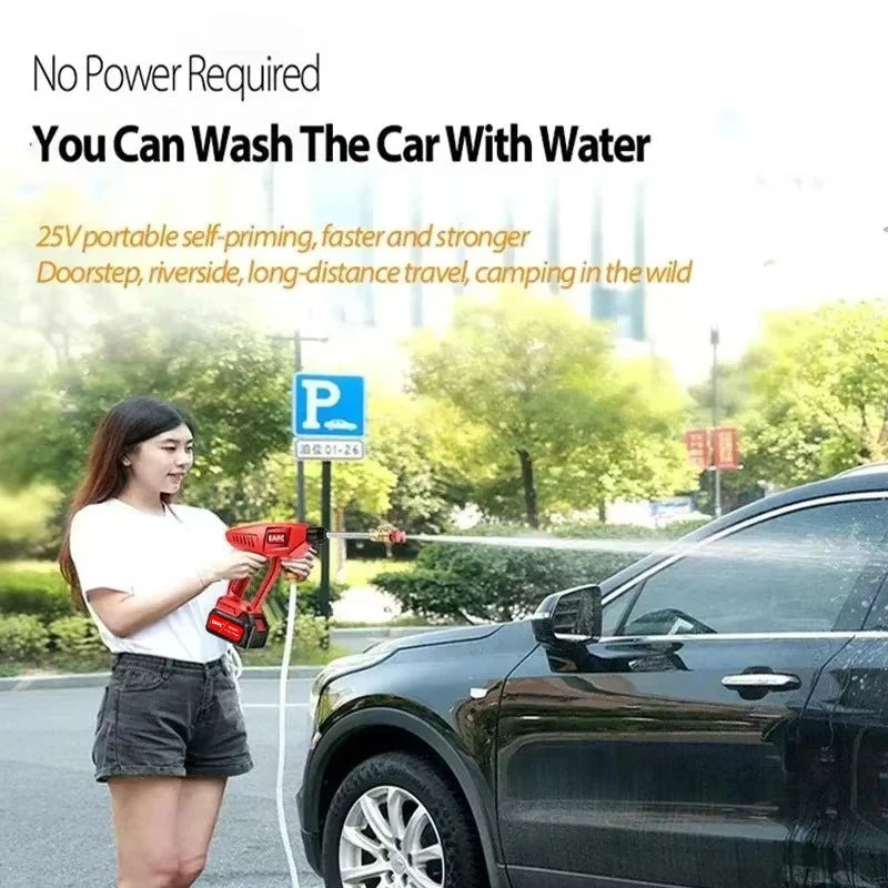 EAFC 21V Cordless Pressure Washer — Foam Car Wash Spray Gun