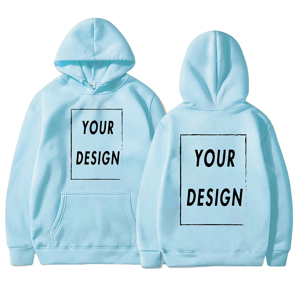 Custom Print Hoodie, Add Your Own Photo or Logo