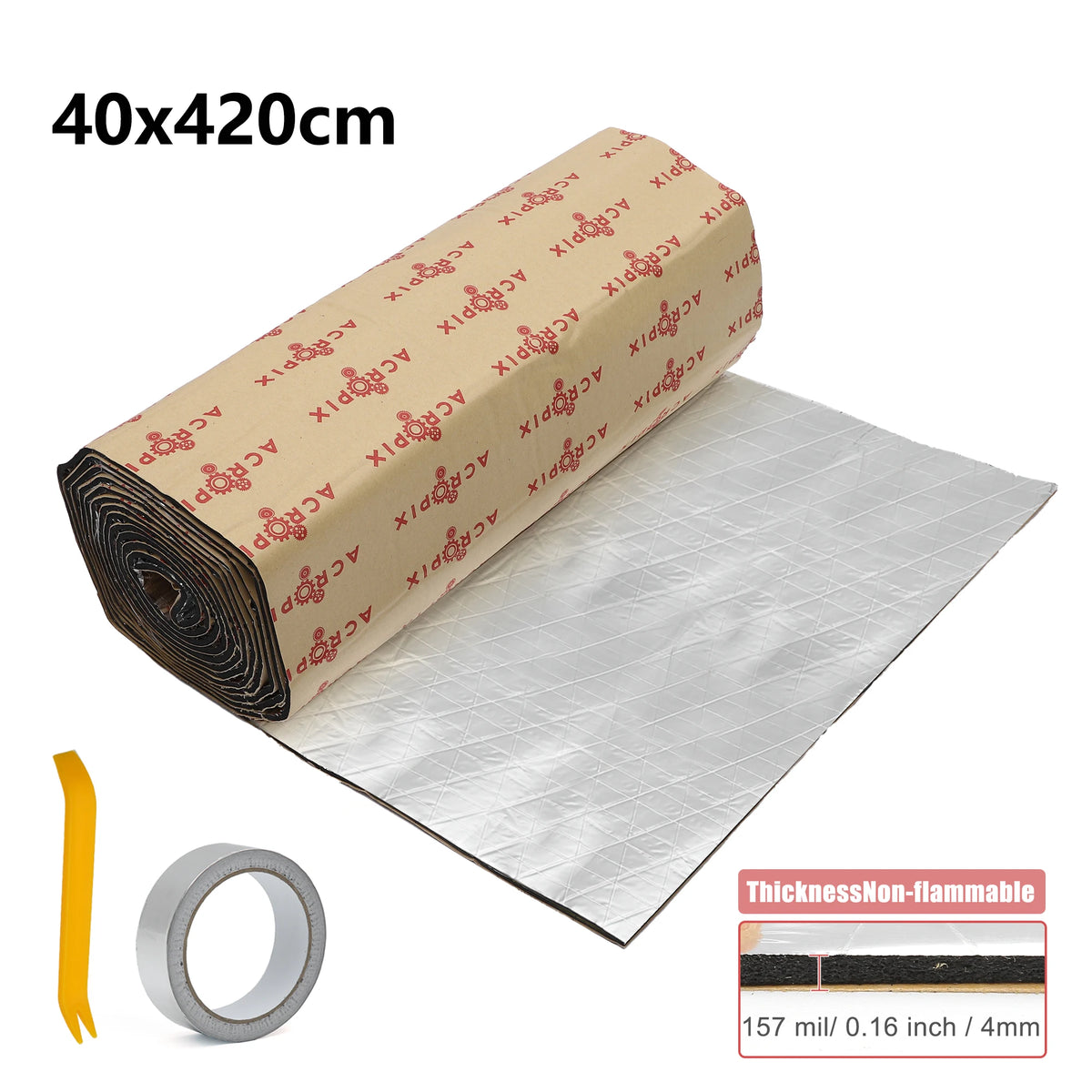 Car Sound Deadening Foam Roll, 4 mm - 40 x 420 cm, 18 sq ft - view 10