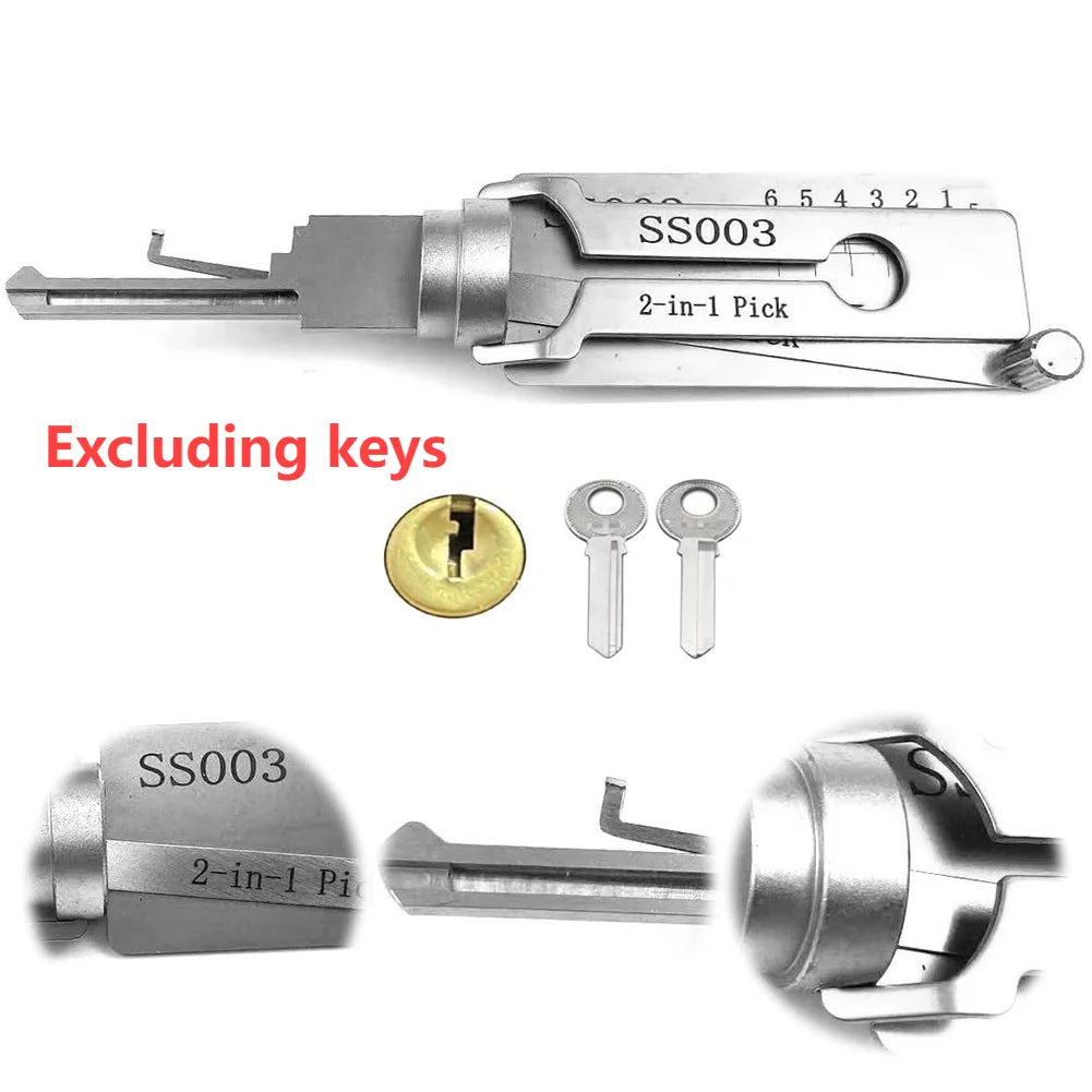 Lock Decoder Lockpicking SS001Pro SS002Pro O-ring Pickup Kit Pick Locksmith Tool Key Decoder Precision Hook Door Repair Tools