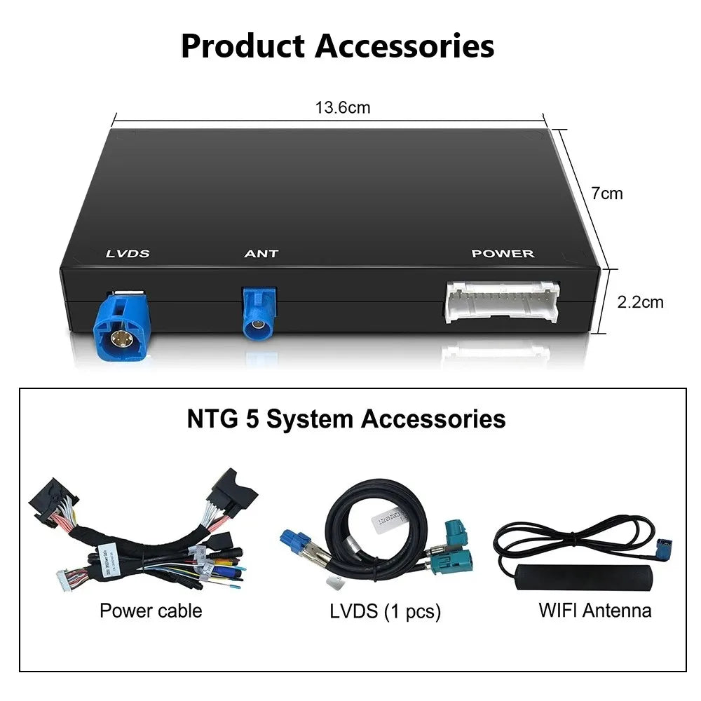 IManAuto Wireless CarPlay Adapter Module for Mercedes Benz A B C CLS GLA GLK SLK ML GL NTG4.5/4.7 NTG5.0 System Android Auto