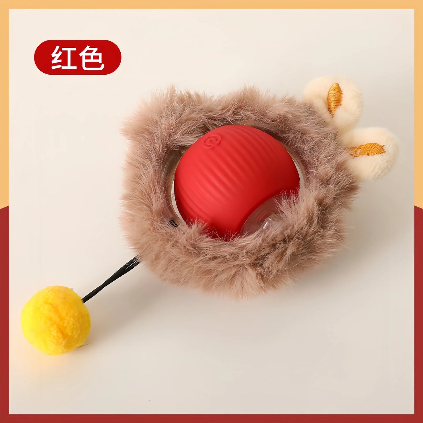 Electric Ball Toys Automatic Rolling Ball Rechargeable Smart Pet Interactive Plush Toy Dog Cat Training Imitate Mouse
