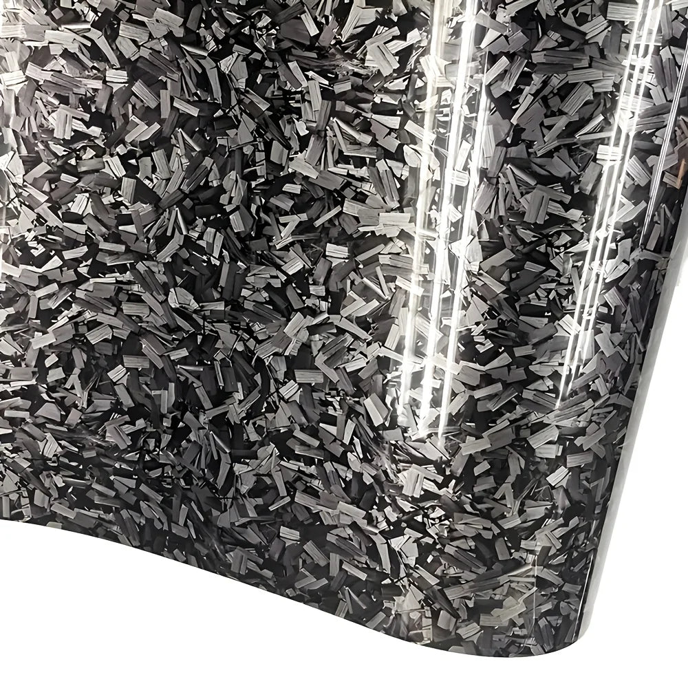 10/20/30/40/50 X 150cm Ultra Glossy Forged Carbon Fiber Vinyl Car Wrap Sticker Film Durable Weatherproof Sticker Easy to Install