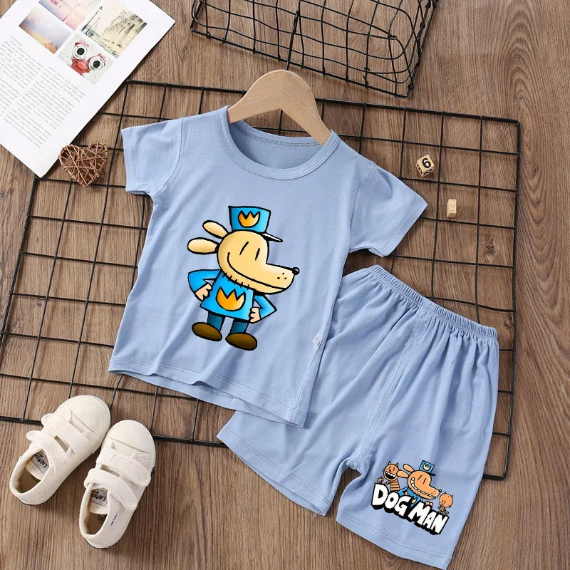 Stretchy Dog Loungewear Pajama Suit - Summer Homewear