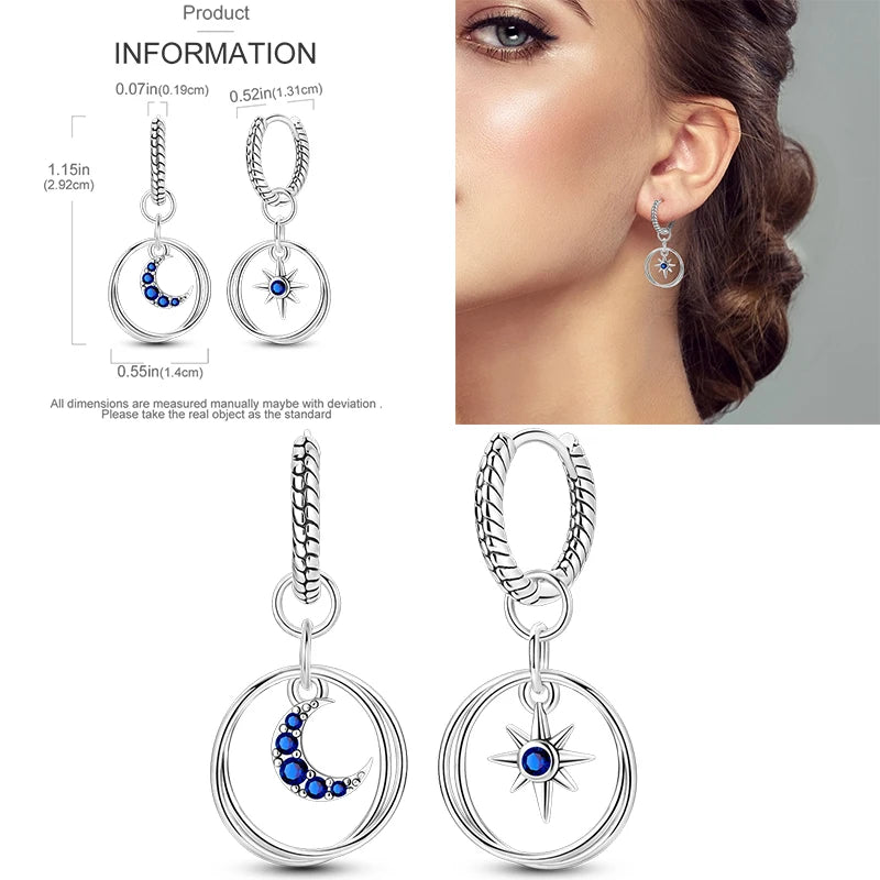 Sparkling Gold Woman Hoop Earrings 925 Sterling Silver Butterfly Colored Zirconium Earrings for Women Jewelry Anniversary Gift